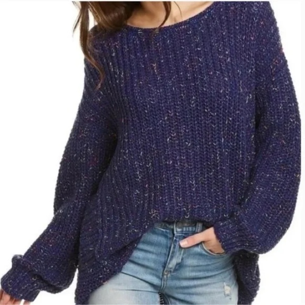 XS Free People Neon Lights Pullover